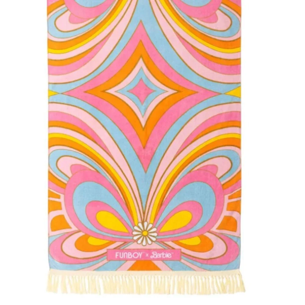 FUNBOY & Malibu Barbie Luxury Dream Oversized Beach Towel: NEW-LIMITED EDITION